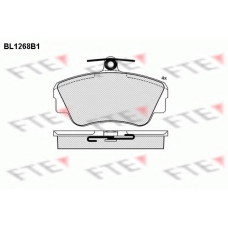 BL1268B1 FTE Комплект тормозных колодок, дисковый тормоз