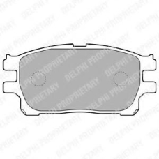 LP1784 DELPHI Комплект тормозных колодок, дисковый тормоз
