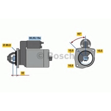 0 986 023 820 BOSCH Стартер