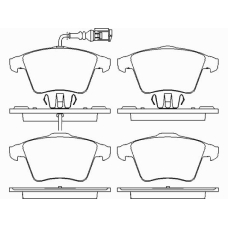 P 85 082 BREMBO Комплект тормозных колодок, дисковый тормоз