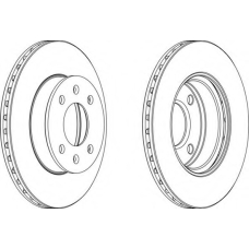 DDF1268-1 FERODO Тормозной диск