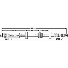 FBH6849 FIRST LINE Тормозной шланг