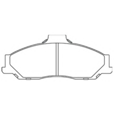 AKD-0163 ASVA Комплект тормозных колодок, дисковый тормоз