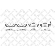 708 001B-SX STELLOX Комплект тормозных колодок, дисковый тормоз