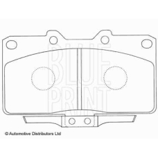 ADC44247 BLUE PRINT Комплект тормозных колодок, дисковый тормоз