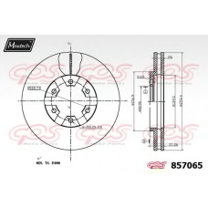 857065.6880 MAXTECH Тормозной диск