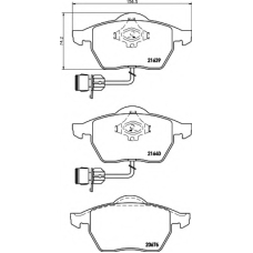 8DB 355 008-531 HELLA Комплект тормозных колодок, дисковый тормоз