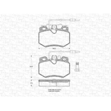 363702160217 MAGNETI MARELLI Комплект тормозных колодок, дисковый тормоз