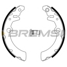 GF0918 BREMSI Комплект тормозных колодок