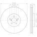 MDC1581 MINTEX Тормозной диск