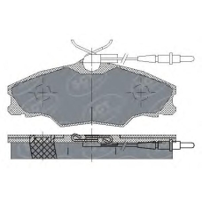SP 228 SCT Комплект тормозных колодок, дисковый тормоз