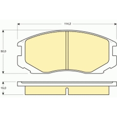 6130469 GIRLING Комплект тормозных колодок, дисковый тормоз