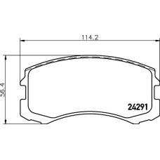 8DB 355 013-071 HELLA PAGID Комплект тормозных колодок, дисковый тормоз