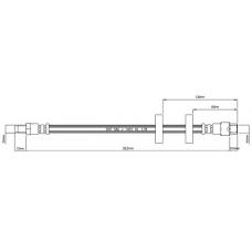 VBH487 MOTAQUIP Тормозной шланг