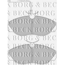 BBP1719 BORG & BECK Комплект тормозных колодок, дисковый тормоз