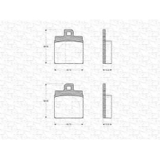 363702160039 MAGNETI MARELLI Комплект тормозных колодок, дисковый тормоз