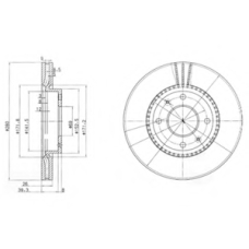 BG4013 DELPHI Тормозной диск
