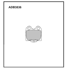 ADB3836 Allied Nippon Тормозные колодки