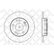6020-3306-SX STELLOX Тормозной диск