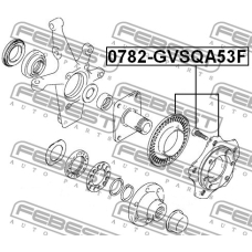 0782-GVSQA53F FEBEST Ступица колеса