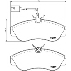 8DB 355 018-791 HELLA Комплект тормозных колодок, дисковый тормоз