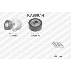 KA866.14 SNR Поликлиновой ременный комплект