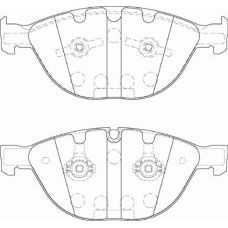 FD7240A NECTO Комплект тормозных колодок, дисковый тормоз