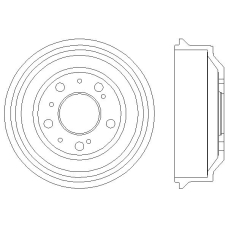 MBD037 MINTEX Тормозной барабан