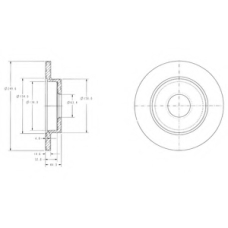 BG3673C DELPHI Тормозной диск
