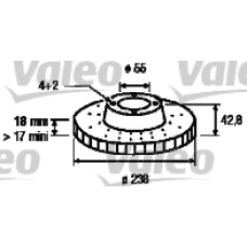 186875 VALEO Тормозной диск