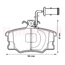 571364B BENDIX Комплект тормозных колодок, дисковый тормоз