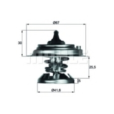 TX 29 80D MAHLE Термостат, охлаждающая жидкость