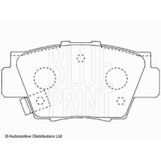 ADH24249 BLUE PRINT Комплект тормозных колодок, дисковый тормоз