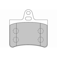 FD6877N NECTO Комплект тормозных колодок, дисковый тормоз