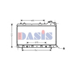 350016N AKS DASIS Радиатор, охлаждение двигателя