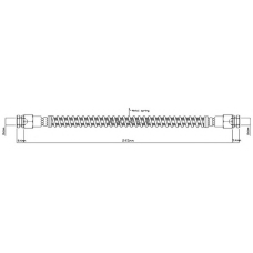 VBH824 MOTAQUIP Тормозной шланг