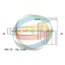 12-040843 ODM-MULTIPARTS Шарнирный комплект, приводной вал