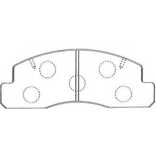 A1N061 AISIN Комплект тормозных колодок, дисковый тормоз