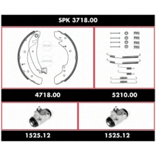 SPK 3718.00 ROADHOUSE Комплект тормозов, барабанный тормозной механизм