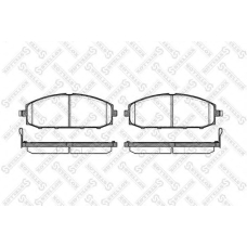 722 004-SX STELLOX Комплект тормозных колодок, дисковый тормоз
