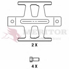 MDP3835K MERITOR Комплект тормозных колодок, дисковый тормоз