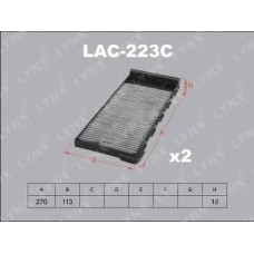 LAC-223C LYNX Lac-223c фильтр салонный nissan patrol 97>