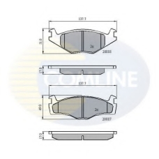 CBP0703 COMLINE Комплект тормозных колодок, дисковый тормоз
