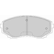 FD7171A NECTO Комплект тормозных колодок, дисковый тормоз