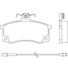 P 41 004 BREMBO Комплект тормозных колодок, дисковый тормоз