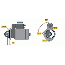 0 986 015 680 BOSCH Стартер
