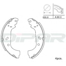 DPB1025 DITAS Комплект тормозных колодок