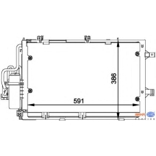 8FC 351 300-601 HELLA Конденсатор, кондиционер