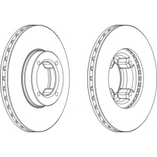 DDF808-1 FERODO Тормозной диск