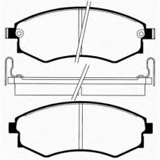 J PA-H04AF JAPANPARTS Комплект тормозных колодок, дисковый тормоз